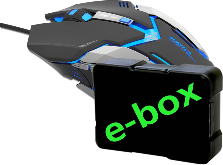 Mysz E-Blue Auroza Gaming USB e-Box Black (EMS639BKAA-UI) - obraz 11