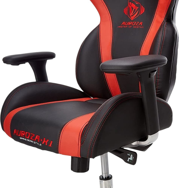 Fotel gamingowy E-Blue Auroza X1 Red (EEC301REAA-IA) - obraz 10