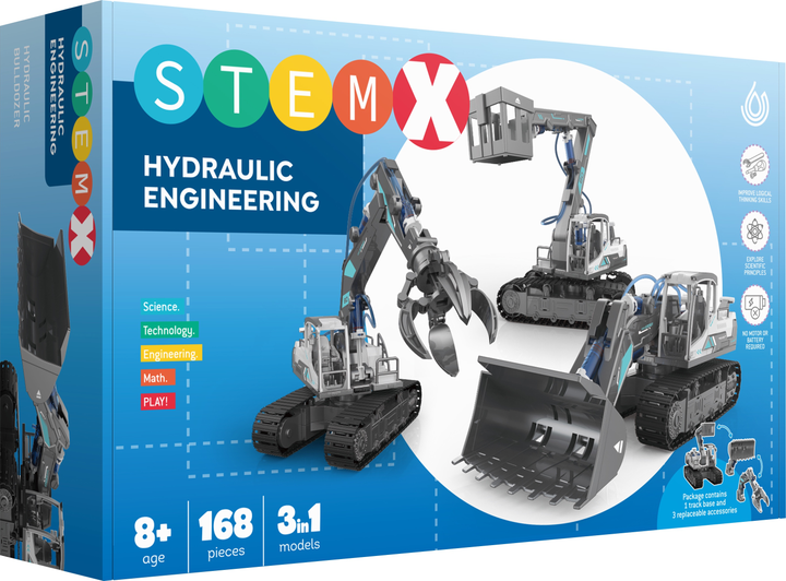 Конструктор Stem 3 в 1 Гідравлічні машини 168 деталей (3858894671625) - зображення 1