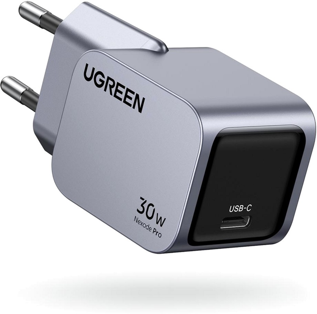 Мережевий зарядний пристрій Ugreen X703 Nexode Pro 30W USB-C GaN Fast Charger 35006 (6941876230068) - зображення 3