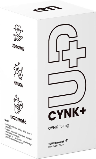 Дієтична добавка Up Health Pharma Cynk+ 100 капсул (5904754157872) - зображення 1