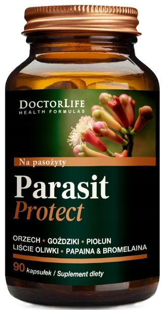 Харчова добавка Doctor Life Parasit Protect Підтримка кишечника 600 мг 90 капсул (5903317644958) - зображення 1