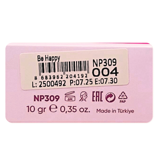 Румяна кремовые Neverti Creamy Dimension NP309, 10 г, 004 Be Happy Коричневые - изображение 3