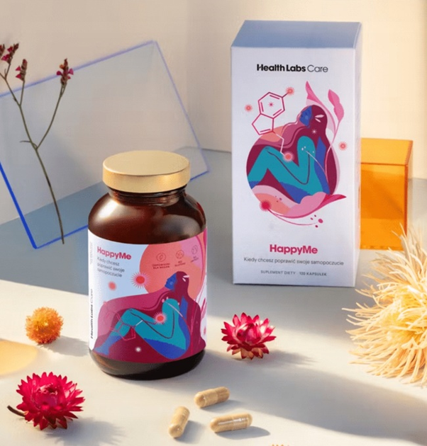 Харчова добавка Health Labs Care HappyMe 120 капсул (5906146790438) - зображення 3