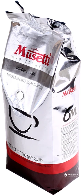 Кофе в зернах Musetti 201 1 кг (8004769202509) - Фото 1 Кофе в зернах Musetti 201 1 кг (8004769202509) - изображение 1