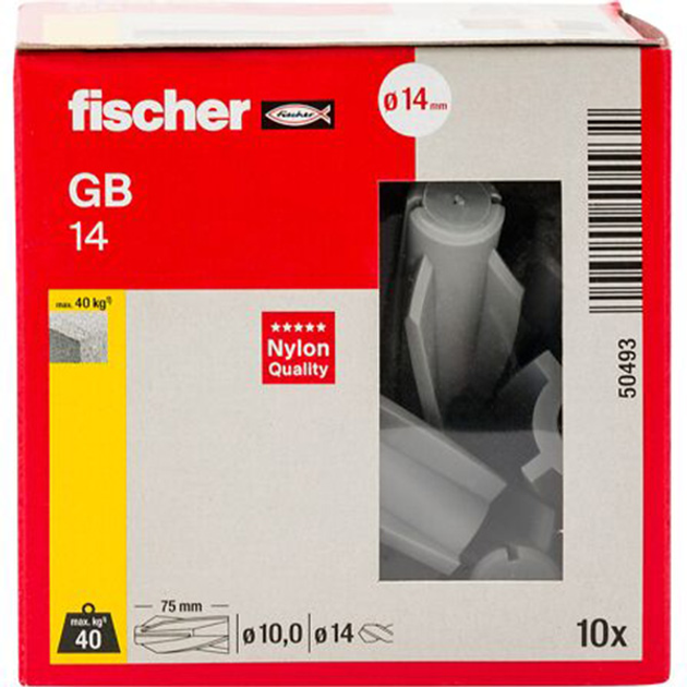 Анкер для газобетону Fischer GB 14 14х75 мм 10 шт (50493) - зображення 2
