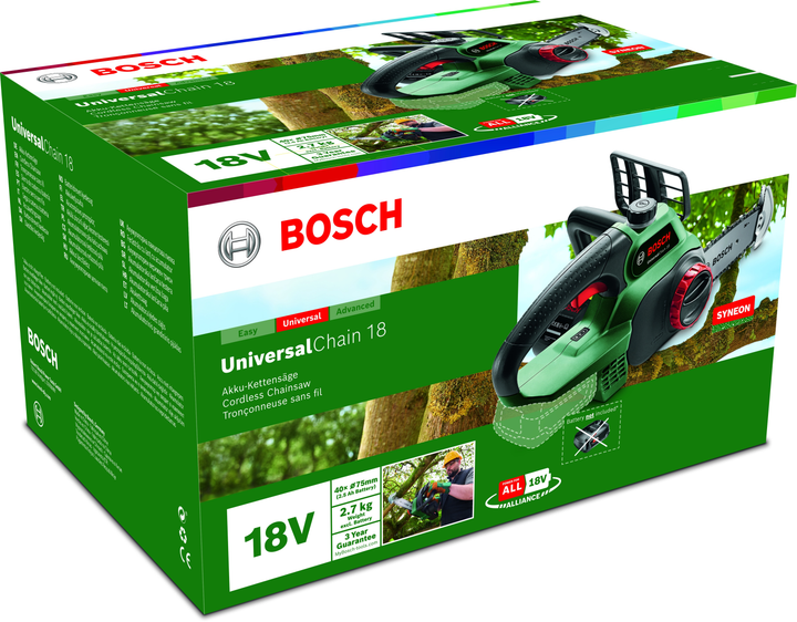 Akumulatorowa piła łańcuchowa Bosch UniversalChain 18 (06008B8001) - obraz 4