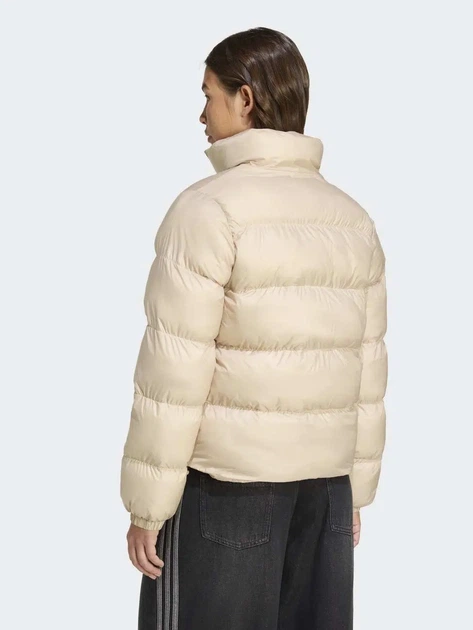 Пуховик зимний короткий женский Adidas Originals Adicolor JX2947 XS Коричневый/Серый (4068808477765) - Фото 2 Пуховик зимний короткий женский Adidas Originals Adicolor JX2947 XS Коричневый/Серый (4068808477765) - изображение 2