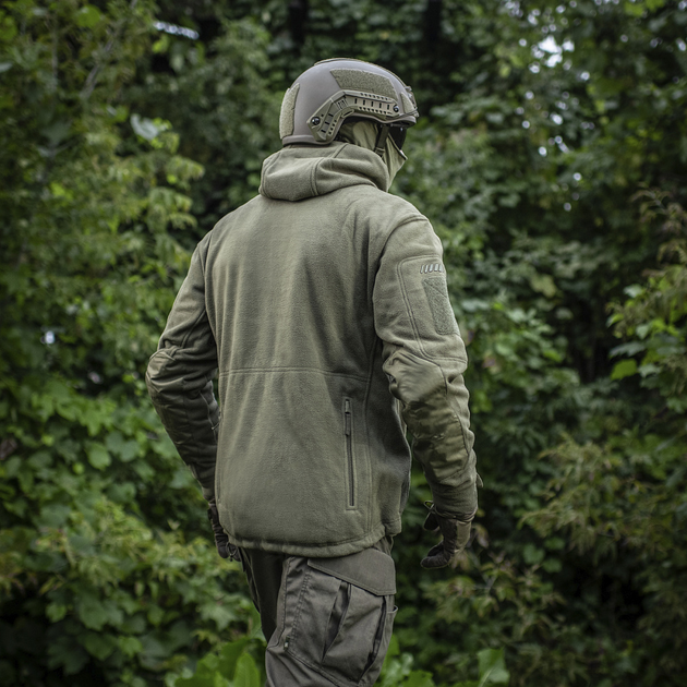 Флісова кофта з капюшоном M-Tac Windblock Division Gen.II Army Olive розмір XL - Фото 4 Флісова кофта з капюшоном M-Tac Windblock Division Gen.II Army Olive розмір XL - зображення 4