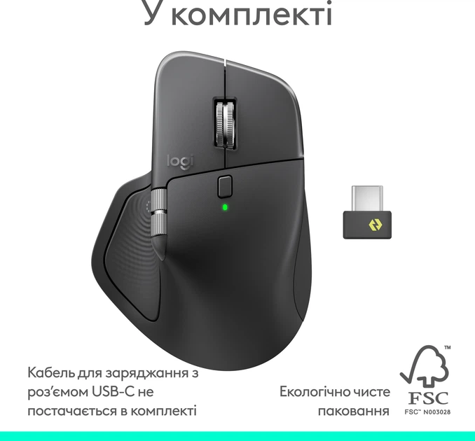 Мышь Logitech MX Master 4 Performance Wireless/Bluetooth Graphite