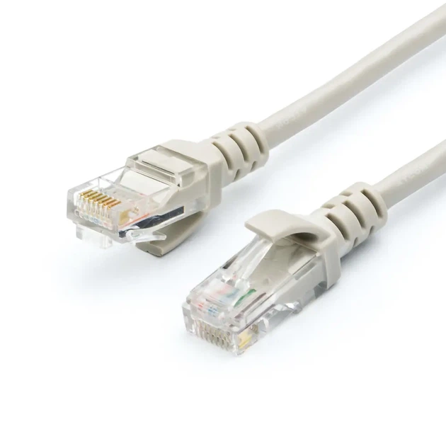 Патч-корд ATCOM UTP, RJ45,GEPLINK Cat5e 26AWG, 5M grey GL8005 - Фото 1 Патч-корд ATCOM UTP, RJ45,GEPLINK Cat5e 26AWG, 5M grey GL8005 - изображение 1