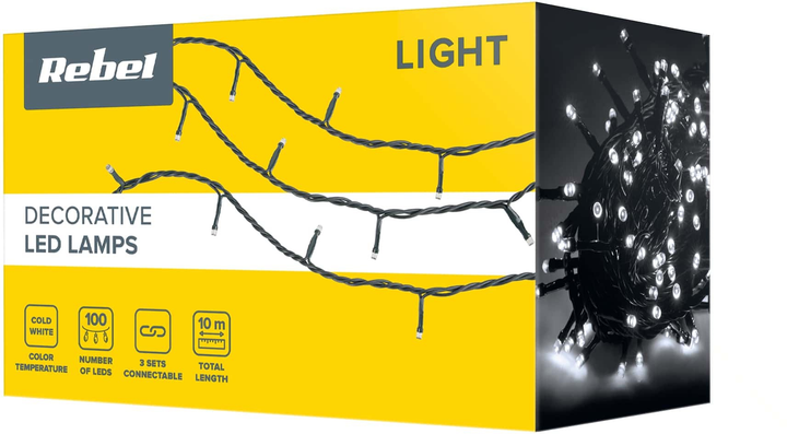 Girlanda LED Rebel do oświetlenia zewnętrznego 10 m, z możliwością zmiany trybu świecenia (5901890075282) - obraz 3