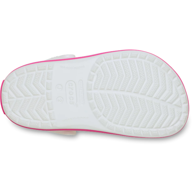 Детские сабо Crocs Juniors' Crocband™ Clog 34 Вайт/пинк 207006 - изображение 5
