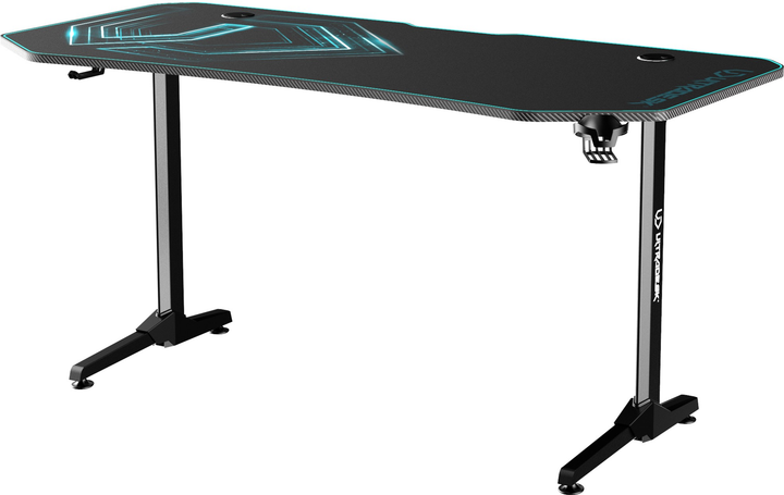 Biurko gamingowe ULTRADESK Frag XXL Black/Blue (UDESK-FX-BL) - obraz 4