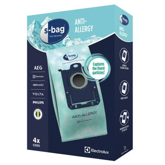 Zestaw worków Electrolux S-bag Long Performance E206S 4 szt - obraz 2