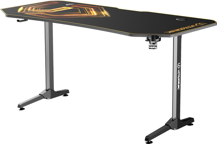 Biurko gamingowe ULTRADESK Frag XXL Black/Gold (UDESK-FX-GD) - obraz 3