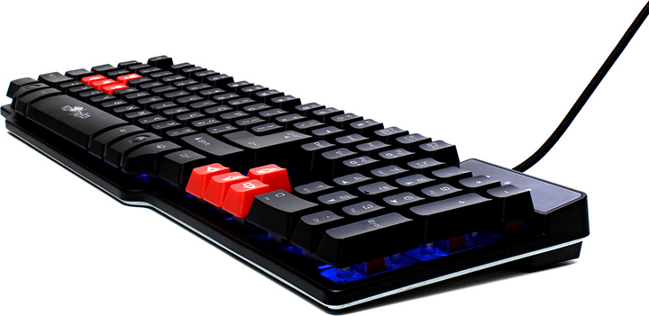 Klawiatura przewodowa Red Fighter K1 USB Black (8590274464186) - obraz 6