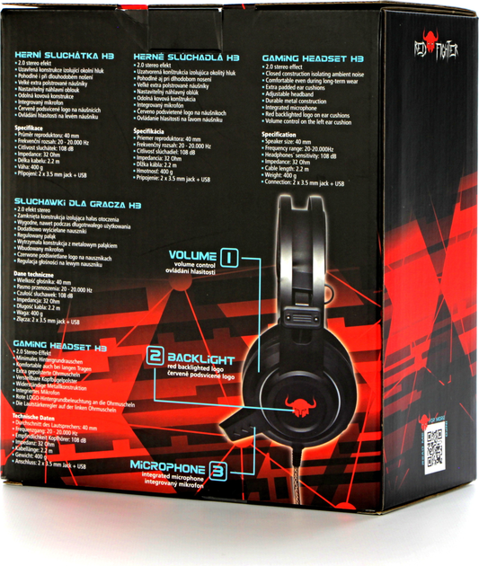 Навушники Red Fighter H3 Black (QMRDM03RGR00) - зображення 9