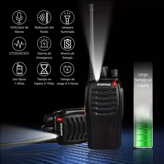 Набор из 2 раций BAOFENG BF-888S UHF 400–470 MHz - изображение 3