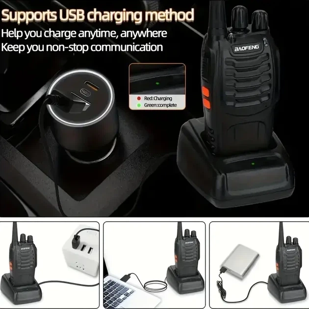 Набор из 2 раций BAOFENG BF-888S UHF 400–470 MHz - изображение 6