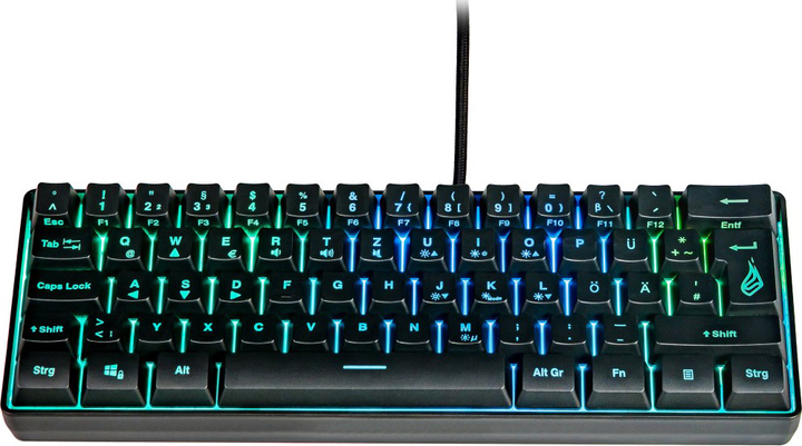 Klawiatura przewodowa SureFire KingPin X1 USB Black (23942487005) - obraz 2