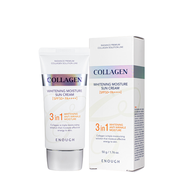 Сонцезахисний крем SPF50+ PA++++ Enough Collagen 3in1 - зображення 8