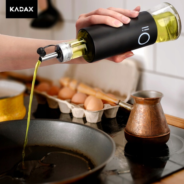 Zestaw butelek na oliwę i ocet Kadax z dozownikiem 2 x 320 ml (5903699436912) - obraz 7