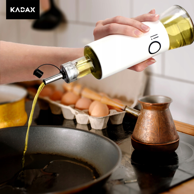 Zestaw butelek na oliwę i ocet Kadax z dozownikiem 2 x 320 ml (5903699436929) - obraz 7