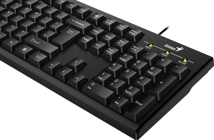 Klawiatura przewodowa Genius Smart KB-100 USB Black (31300005400) - obraz 6