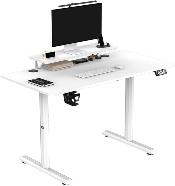 Biurko gamingowe ULTRADESK Highlander White (UDESK-HG-WT) - obraz 2