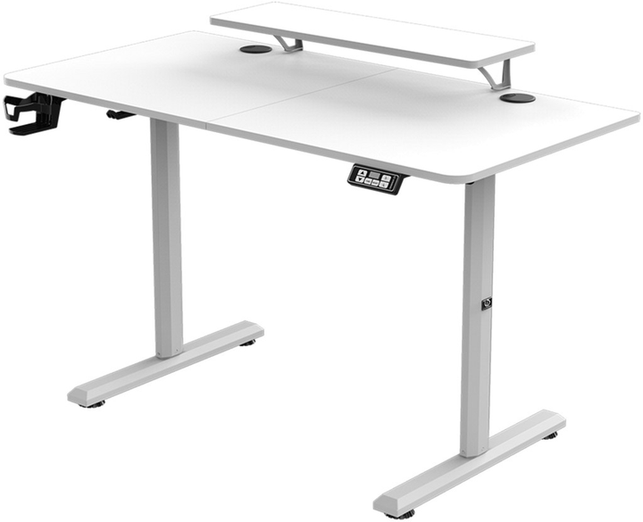 Biurko gamingowe ULTRADESK Highlander White (UDESK-HG-WT) - obraz 4