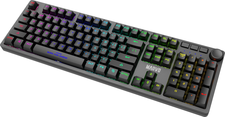 Klawiatura przewodowa Marvo KG954 Jixian Blue USB Black (KG954 EN) - obraz 3