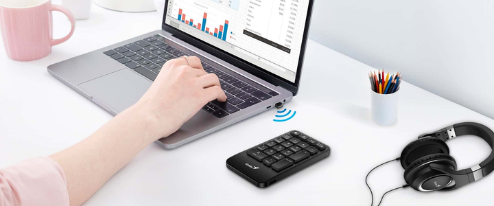 Клавіатура бездротова Genius NumPad 1000 USB Black (31320003401) - зображення 5