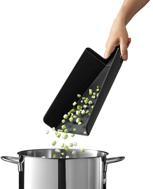 Deska do krojenia Joseph Joseph Chop2Pot składana czarna 45x26.3 cm (5028420005097) - obraz 6