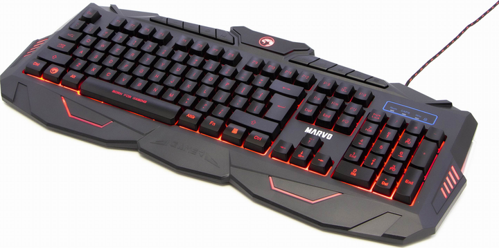 Zestaw przewodowy Marvo KM400 Black (KM400+G1 CZ/SK) - obraz 8