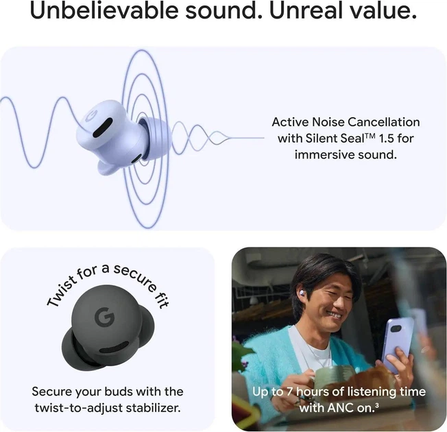 Google Pixel Buds 2a ワイヤレスイヤホン Hazel Наушники Google Pixel Buds 2a Hazel купить в интернет-магазине
