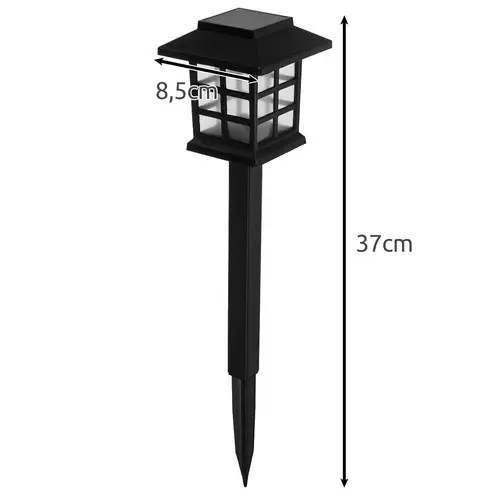 Солнечные садовые LED фонари "Домики" 6 шт Gardlov 25421 - уличные светильники на солнечной батарее для сада и двора - изображение 4