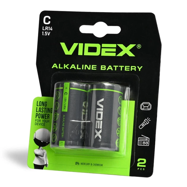 Батарейка Videx LR14 2BL - изображение 2