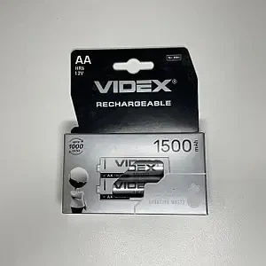 Акумулятор VIDEX Ni-Mh AA HR06 1500 mAh 2bl - Фото 3 Акумулятор VIDEX Ni-Mh AA HR06 1500 mAh 2bl - изображение 3
