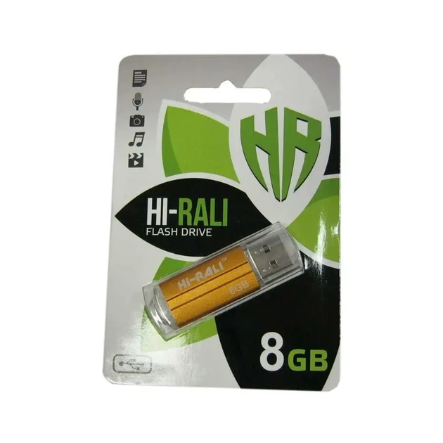 Флешка Hi-Rali 8GB Corsair бронза - изображение 2