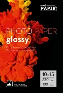 Фотопапір Magic 10*15CM Глянцевий PAPIR 230g (100 аркушів) - Фото 1 Фотопапір Magic 10*15CM Глянцевий PAPIR 230g (100 аркушів) - изображение 1