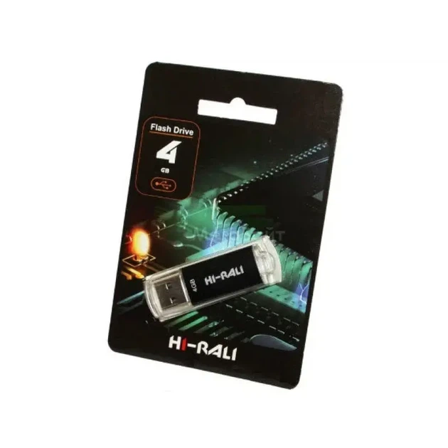 Флешка Hi-Rali 4GB Rocket чорний - изображение 2