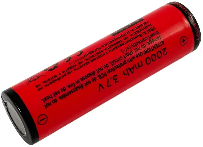 Акумулятор TITANUM 18650 2000 mAh 3.6V (без захисту) - зображення 2