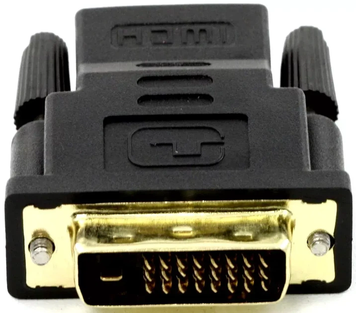 Перехідник ATCOM DVI male - HDMI female чорний 24pin 11208 - Фото 1 Перехідник ATCOM DVI male - HDMI female чорний 24pin 11208 - изображение 1