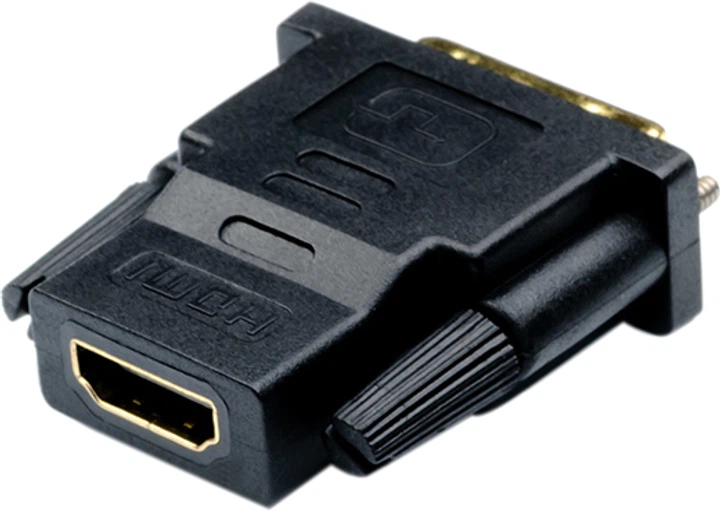 Перехідник ATCOM DVI male - HDMI female чорний 24pin 11208 - Фото 3 Перехідник ATCOM DVI male - HDMI female чорний 24pin 11208 - изображение 3