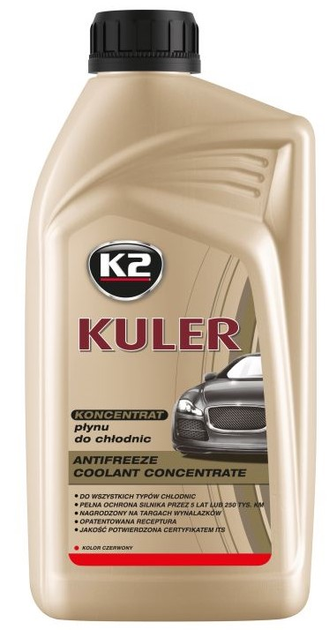 Koncentrat płynu do chłodnic K2 Kuler czerwony 1L (5906534005953)  - obraz 1
