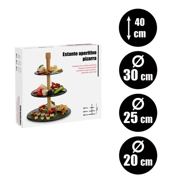 Тортівниця Kinvara Monolit 3-рівнева 94109 (8430852218018) - зображення 2