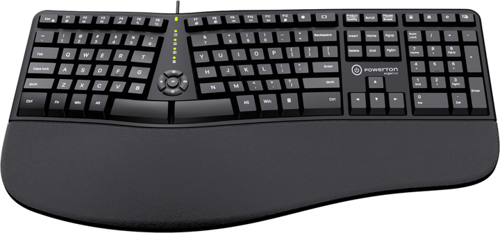 Клавіатура дротова Powerton LANA USB Black (WPK500E US) - зображення 2