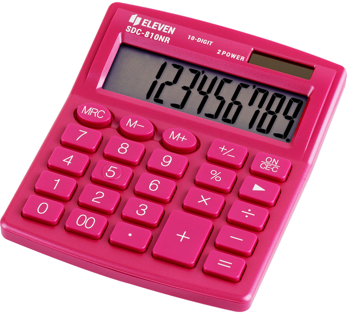 Калькулятор Eleven 10-розрядний Pink (SDC-810NRPKE) - зображення 1