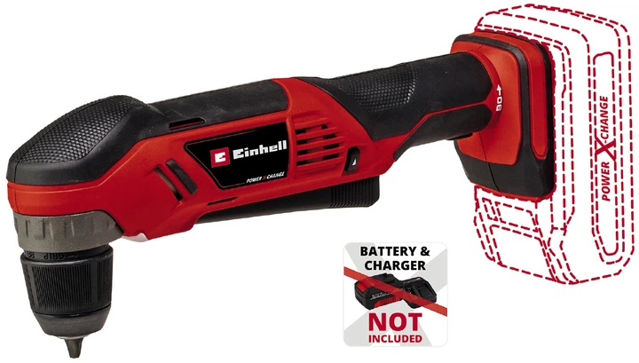 Дриль кутовий акумуляторний Einhell X-Change TE-AD 18 Li - Solo (4514290) - Фото 1 Дриль кутовий акумуляторний Einhell X-Change TE-AD 18 Li - Solo (4514290) - изображение 1